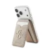 Carteira com capa MagSafe GUESS 4G Stand & Mirror para iPhone - Rosa