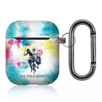 Capa U.S. Polo Assn. US Polo para AirPods 1/2 multicolorida coleção Tie & Dye