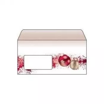 SIGEL DU040 Envelopes de design DL Castanho-Vermelho autoadesivos 50 unidades