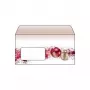 SIGEL DU040 Envelopes de design DL Castanho-Vermelho autoadesivos 50 unidades