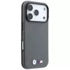 BMW M Carbon Metal Logo Capa MagSafe para iPhone 18 Pro / 17 Pro - Cinzento