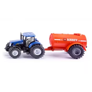 SIKU FARMER New Holland com Abbey cisterna de chorume escala 1:32 conjunto de trator e alfaias