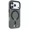 BMW M IML Glossy Metal Logo & Trims capa MagSafe para iPhone 18 Pro / 17 Pro - preto