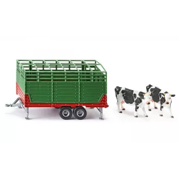 SIKU FARMER reboque de gado escala 1:32 modelo, verde