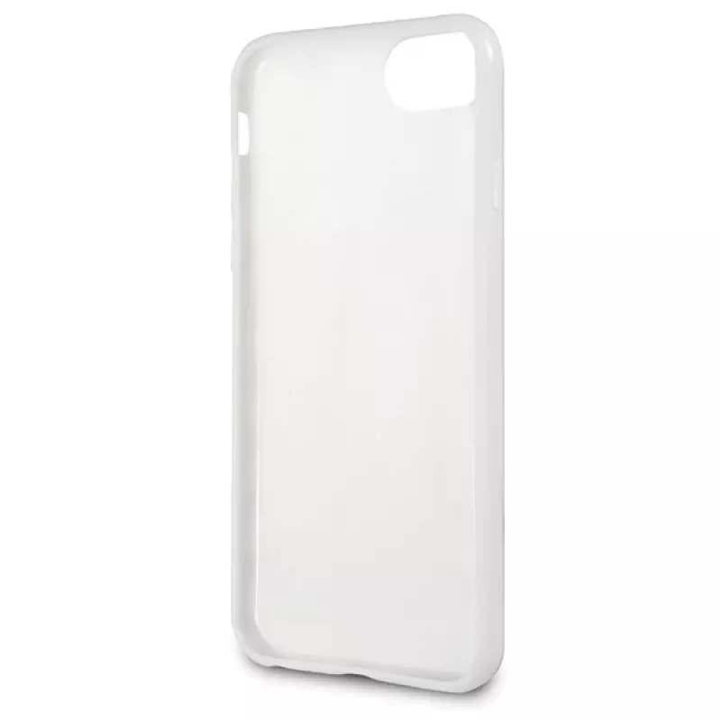 U.S. POLO ASSN. USHCI8PCSTRB capa para iPhone 7/8/SE 2020/SE 2022 branca padrão tricolor coleção