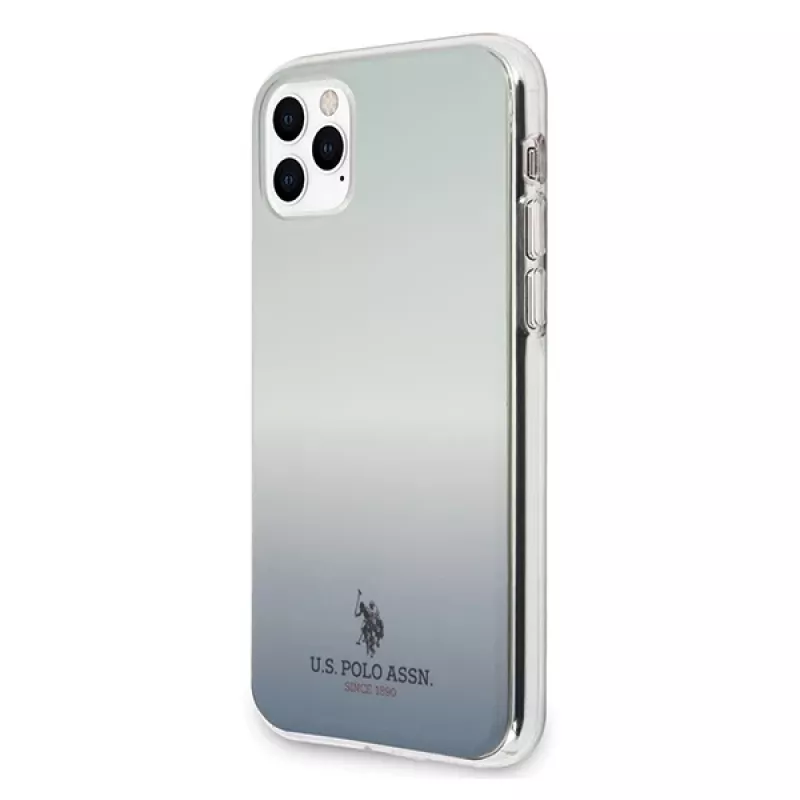 U.S. POLO ASSN. US Polo USHCN58TRDGLB Capa traseira para iPhone 11 Pro com padrão gradiente azul