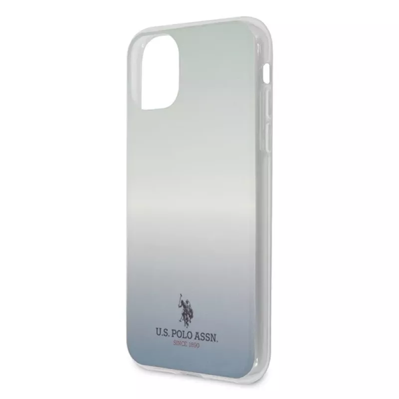 U.S. POLO ASSN. US Polo USHCN58TRDGLB Capa traseira para iPhone 11 Pro com padrão gradiente azul