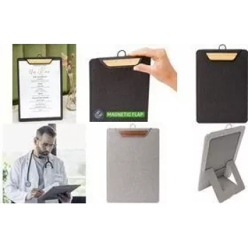 SIGEL KB223 Prancheta com mola para menus A4 cinzento-claro e castanho