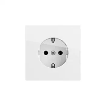Gira 446670 Tomada SCHUKO, encastrar, branco puro brilhante, 16 A, 250 V, System 55