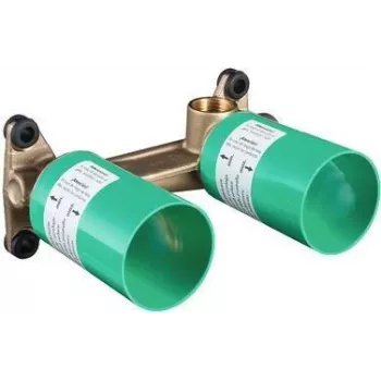 Misturadora de lavatório para encastrar conjunto base para misturadora de 2 furos DN15