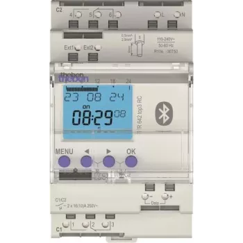 Theben TR642top3 BLE RC Temporizador digital com programa astro e anual, 2 canais, 3 TE