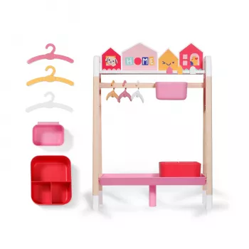 ZAPF CREATION BABY born Roupeiro de bonecas com caixas de arrumação e cabides