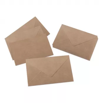 Envelopes SIGEL DU700 C6 papel kraft, castanho, 24 unid., autoadesivos
