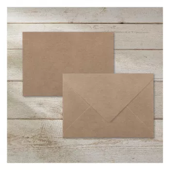 Envelopes SIGEL DU700 C6 papel kraft, castanho, 24 unid., autoadesivos