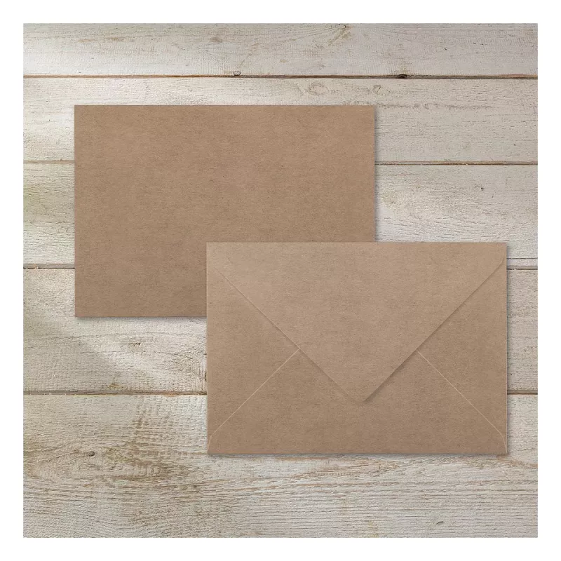 Envelopes SIGEL DU700 C6 papel kraft, castanho, 24 unid., autoadesivos