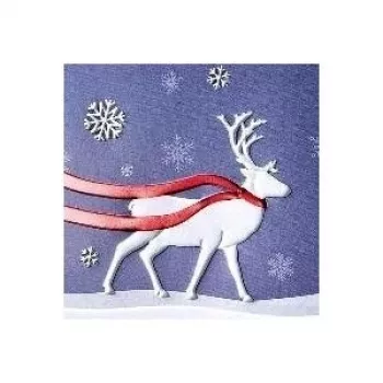 Cartão de Natal Sigel Winter's Eve brilhante DIN lang 105 x 210 mm, 10 cartões com envelopes