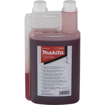 Makita 980008612 Óleo para motores de 2 tempos, frasco doseador de 1 L