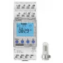 THEBEN LUNA 121 top3 RC AL Interruptor crepuscular digital com sensor de luz de superfície, 1 canal, 1–99.000 lx, 230 V AC, calha DIN, IP20/IP55