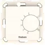 THEBEN RAMSES 741 S Termostato de ambiente eletrónico de encastrar, botão rotativo, 230 V, 10 A, branco puro