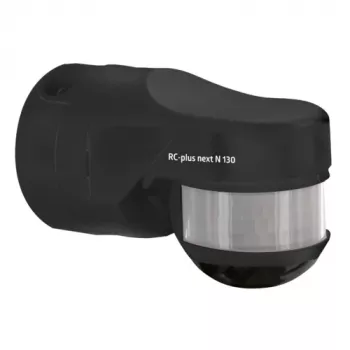BEG RC-plus next N 130 Detetor de movimento preto com 130° de alcance e proteção inferior
