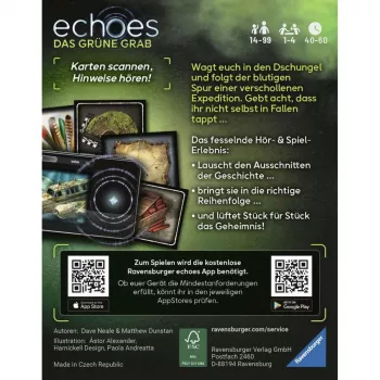 Ravensburger echoes Das grüne Grab Jogo de mistério áudio