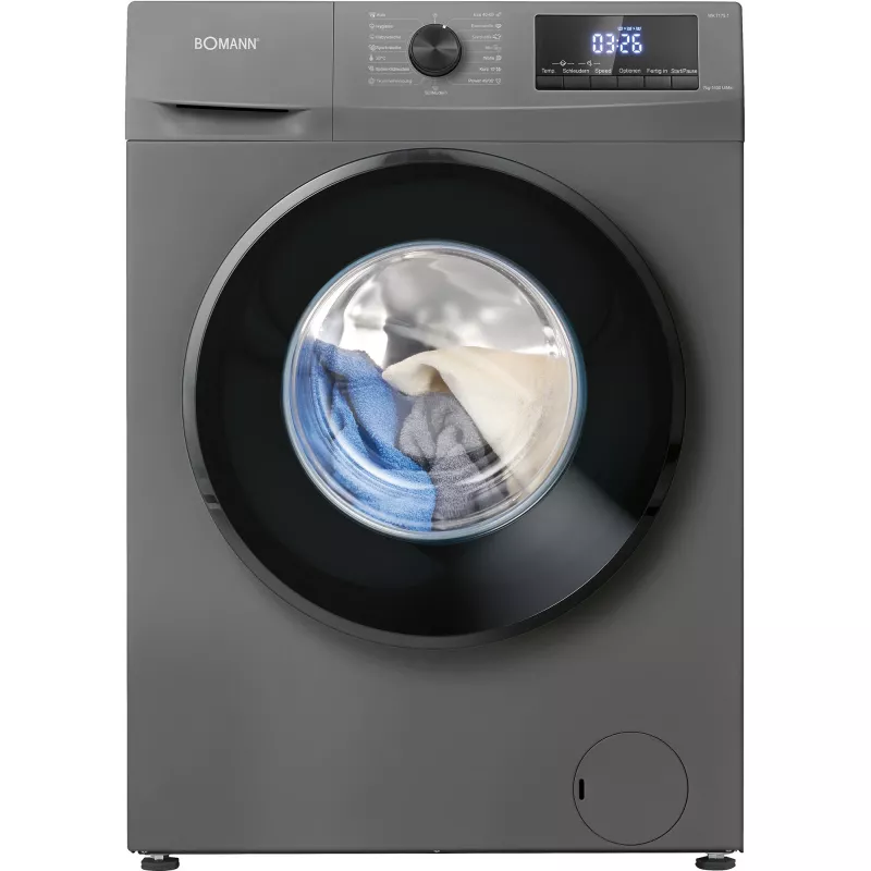 Bomann WA 7175.1 Máquina de waffles, Titan/Preto