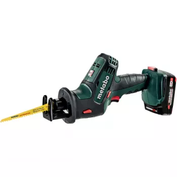 Metabo SSE 18 LTX Compact Serra de sabre a bateria (2x 2,0 Ah Li-Ion, metaBOX 145 L)