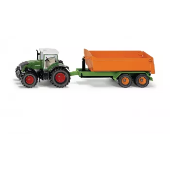 SIKU Farmer Fendt com chassis de elevação por gancho e caixa