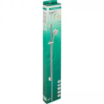 Hansgrohe Crometta Vario EcoSmart Conjunto de duche, 90 cm, branco/cromado