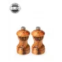 Peugeot Bistro Conjunto de moinhos de pimenta e sal, madeira de oliveira, 10 cm, duo