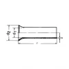 Terminal de cabo tubular Klauke 7618V, 10 mm², M4, cobre estanhado, DIN 46235