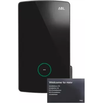 ABL eM4 Single Wallbox controlador 22 kW Type 2 tomada com fecho