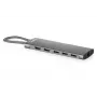 DIGITUS Docking Station USB-C, 11 portas, Triple Display, 100W PD