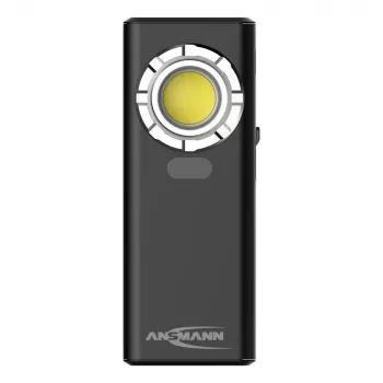 ANSMANN WL1200R Lanterna de oficina recarregável, 1200 lm COB LED, 6500K, Li-Ion 4000 mAh, USB-C, Power Bank, IP54, base magnética, gancho