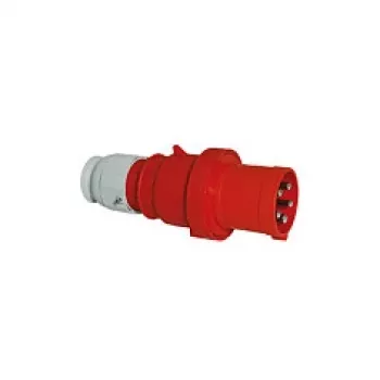 BALS CEE Ficha industrial 5 polos 63A 400V IP44 6h Multi-Grip reta vermelha 2155