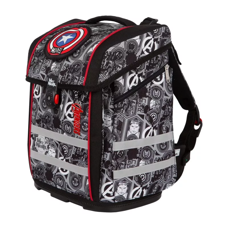 McNeill PERFECTO Conjunto de mochila escolar 5 peças Marvel Avengers