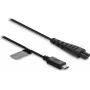 Delock cabo de carregamento USB Type-C™ 5 V para máquina de barbear elétrica compatível com Remington HC4250, MB4200, MB6850 série – cabo de substituição de 1,2 m, preto