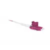 SYNERGY21 OM4 LC para LC Duplex Uniboot Push-Pull Cabo de fibra ótica, 5m, aqua, LSZH, 2mm