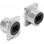 Delock Módulo D-Type conector fêmea MPO para conector fêmea MPO prateado
