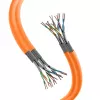 EFB Elektronik INFRALAN Cabo de instalação Cat.7 1000 AWG23 S/FTP 2x4P CPR Eca laranja 100m