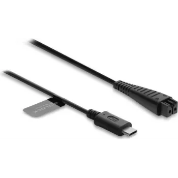 Delock Cabo de carregamento USB Type-C™ 4,8 V para máquinas de barbear elétricas compatível com Panasonic ES-LV97, ES-LA63 - cabo de carregamento de substituição 1,5 m