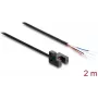 Delock Sensor ótico de garfo 5 mm tipo R com 4 extremidades de cabo abertas NPN L/D comutável 2 m