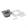 LOGILINK Tomada de parede Cat.6A 2xRJ45 STP, vertical, branco sinal
