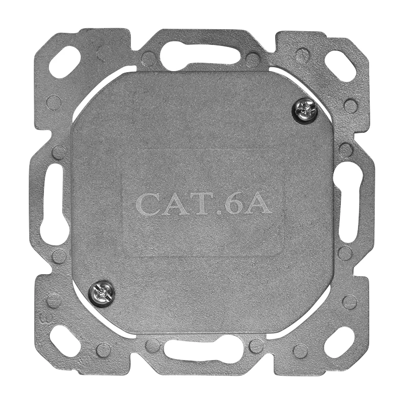LOGILINK Tomada de parede Cat.6A 2xRJ45 STP, vertical, branco sinal