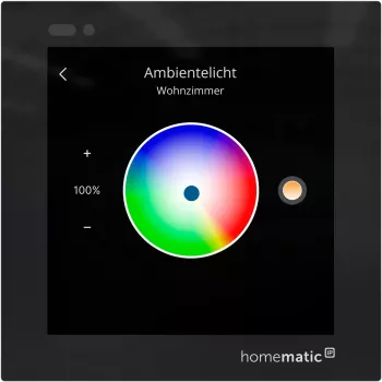 Homematic IP Visor de vidro - plus (HmIP-WGD-PL) Visor de controlo tátil para casa inteligente