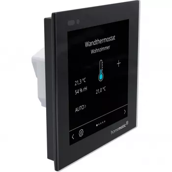Homematic IP Visor de vidro - plus (HmIP-WGD-PL) Visor de controlo tátil para casa inteligente