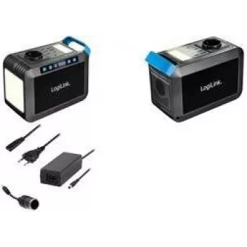 LogiLink PPS0301 Estação de energia portátil 300W, 288Wh, onda sinusoidal pura, 1x AC, 1x DC, 4x USB-A, 1x USB-C PD, preto