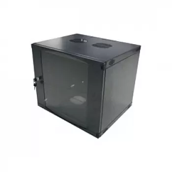 LogiLink Armário de parede individual 19 polegadas 6U, Flat Pack, preto (RAL 9005)