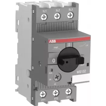 ABB MS132-25 Disjuntor de proteção de motor, 3 polos, 25A, térmico-magnético