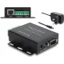Delock conversor Ethernet LAN para RS-232/RS-485/RS-422 e gateway Modbus RTU/TCP com isolamento de 1,5 kV